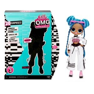 LOL Surprise! Series 3 OMG Chillax Fashion Doll with 20 Surprises Blue Hair NEW